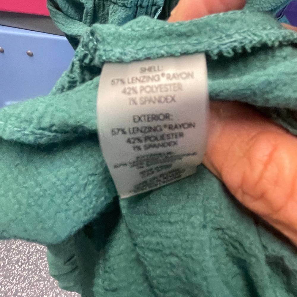 Elegant Calvin Klein Teal Sleeveless Dress, 12 - Picture 3 of 4